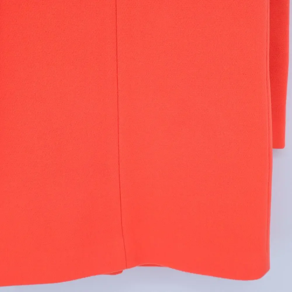 J. CREW Cocoon Coat NWT Italian Stadium Cloth Wool Blend Hunter Orange Women's 2 - Picture 7 of 10